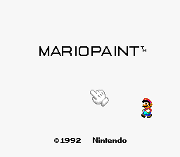 Mario Paint Title Screen